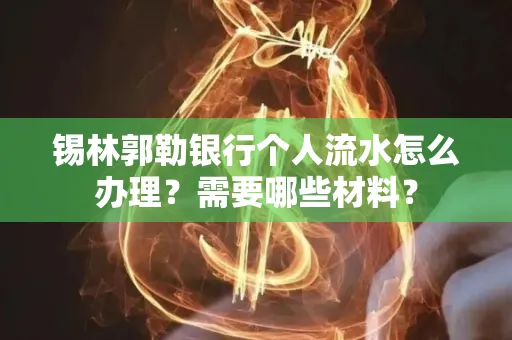 锡林郭勒银行个人流水怎么办理？需要哪些材料？